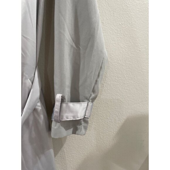 House of  London Cardigan Womens Robe overcoat Belt Pockets Metallic Gray sz S - Picture 4 of 7